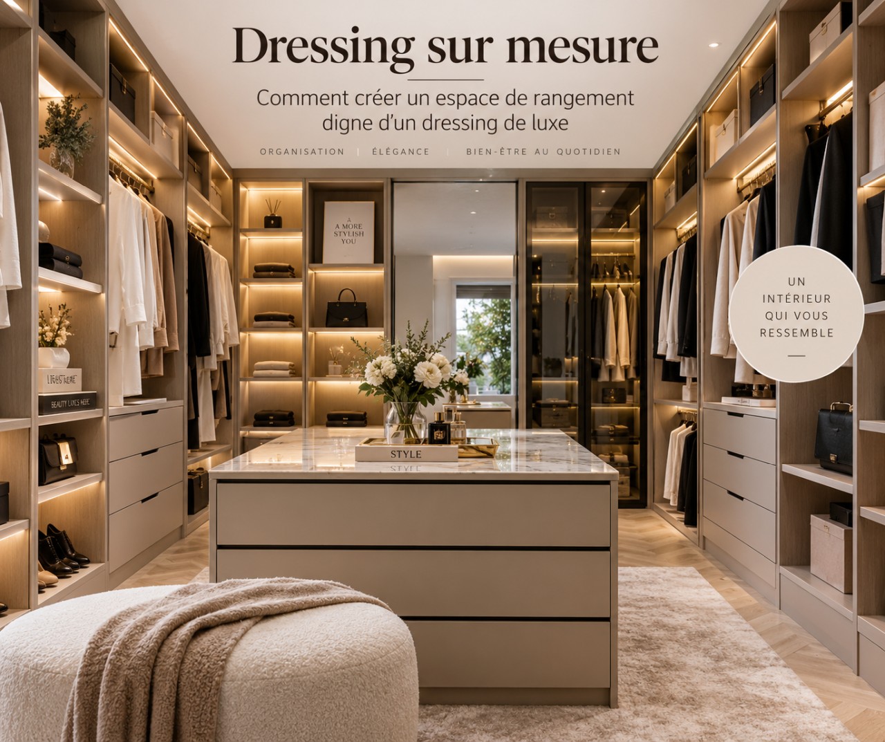 Dressing sur mesure : comment créer un espace de rangement digne d'un dressing de luxe