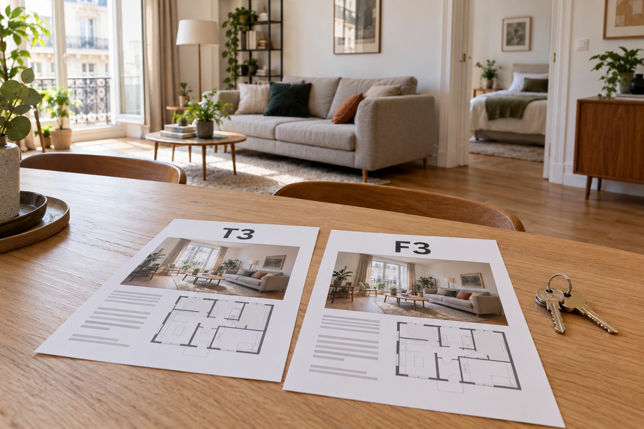 T3 ou F3 un même appartement